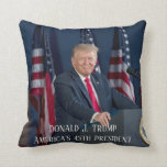 Donald J. Trump 45th President Keepsake Throw Pillow
