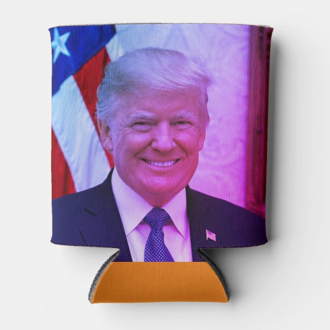 Donald J. Trump, 45th President of America Can Cooler (Front)