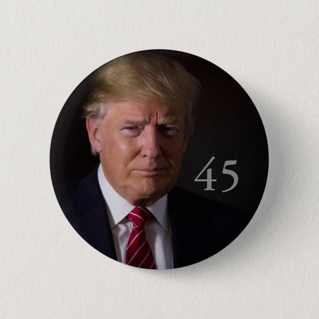 Donald J. Trump, 45th President of the U.S. Button (Front)