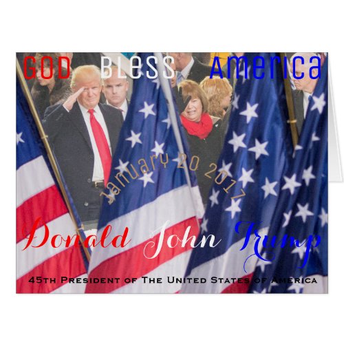 Donald J Trump 45th President of The USA