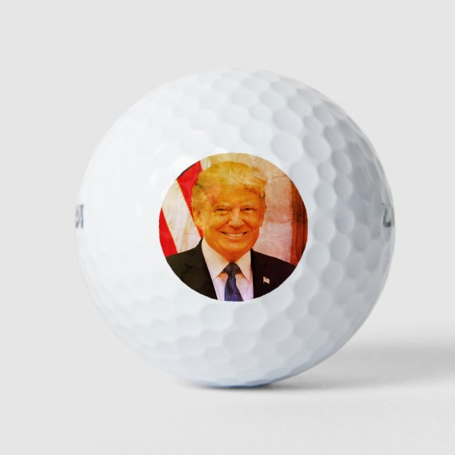 Donald J. Trump, 45th President of the USA Golf Balls (Front)