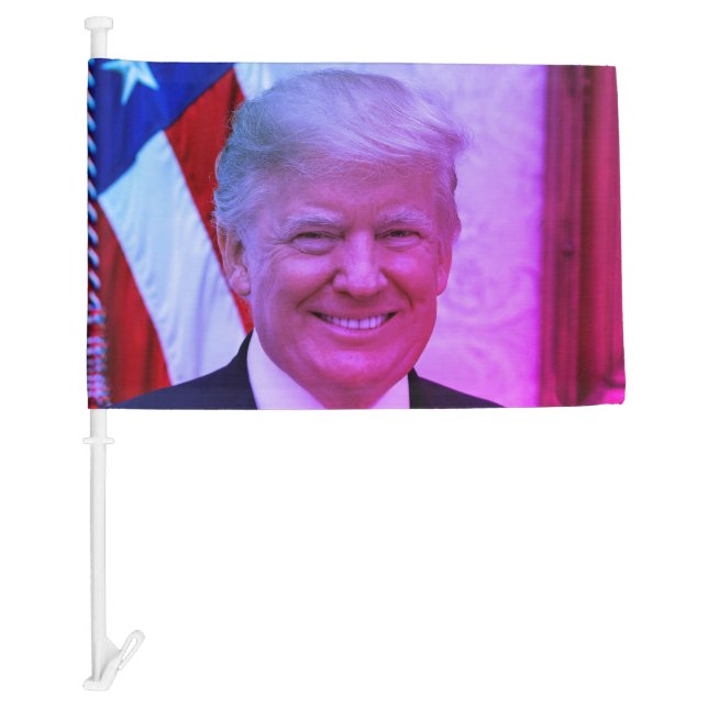 Donald J. Trump, 45th President of United States Car Flag (Front)