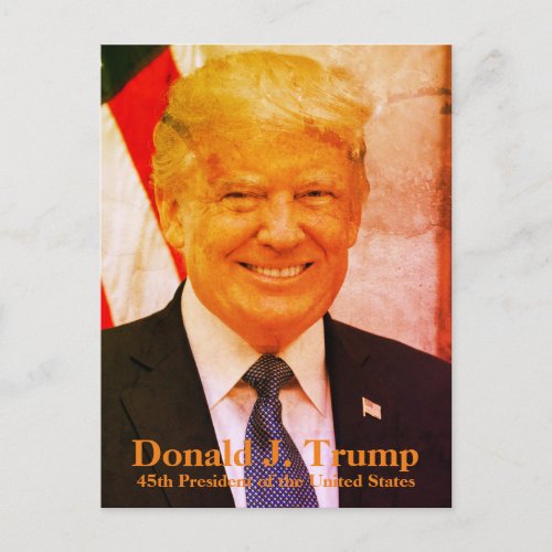 Donald J Trump 45th President of United States Postcard