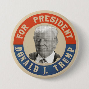 Donald J. Trump For President Pinback Button