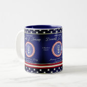 Donald J Trump Inauguration Two-Tone Coffee Mug (Front Left)