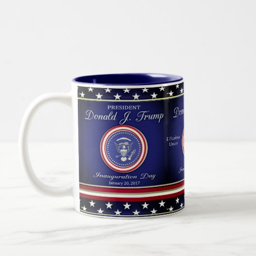 Donald J Trump Inauguration Two_Tone Coffee Mug