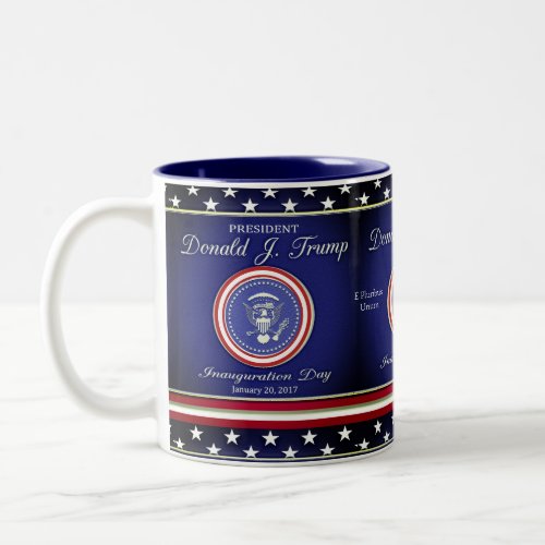 Donald J Trump Inauguration Two_Tone Coffee Mug