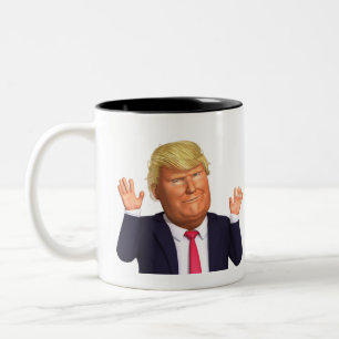Donald John Trump Full Photo Coffee Mup Two-Tone Coffee Mug