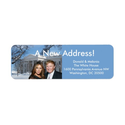 Donald  Melania A new address Label