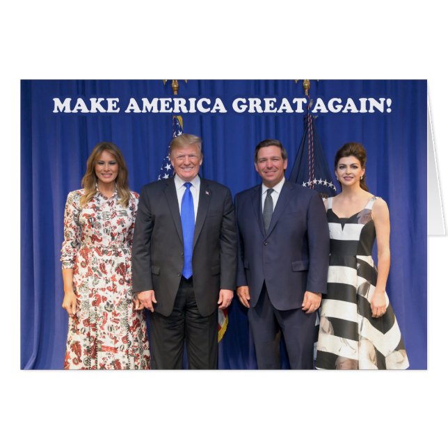Donald & Melania, Ron & Casey - MAGA Cards (Front Horizontal)