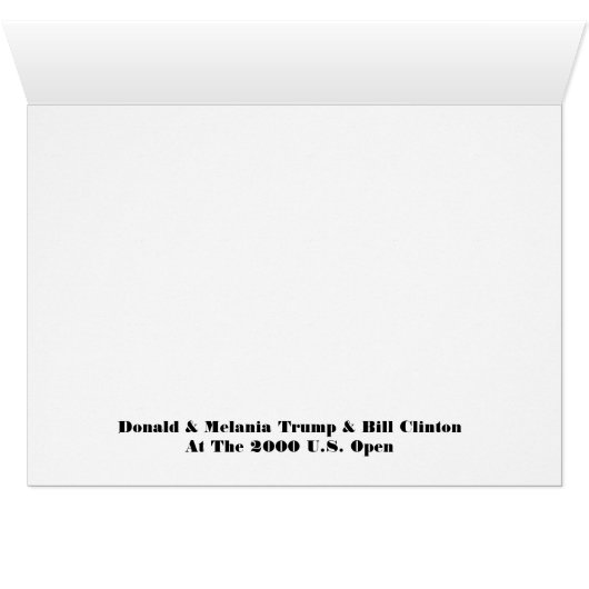 Donald & Melania Trump & Bill Clinton (Inside Horizontal (Bottom))