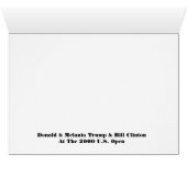 Donald & Melania Trump & Bill Clinton Cards (Inside Horizontal (Bottom))