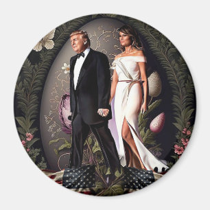 Donald & Melania Trump Easter Magnet