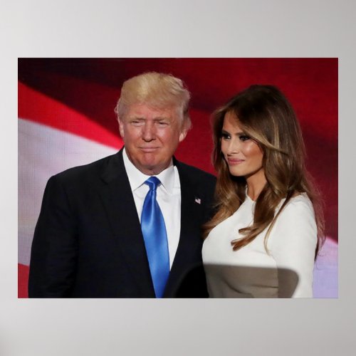 DONALD  MELANIA TRUMP POSTER