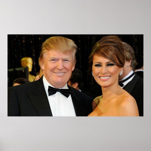 DONALD  MELANIA TRUMP POSTER