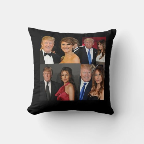 DONALD  MELANIA TRUMP THROW PILLOW