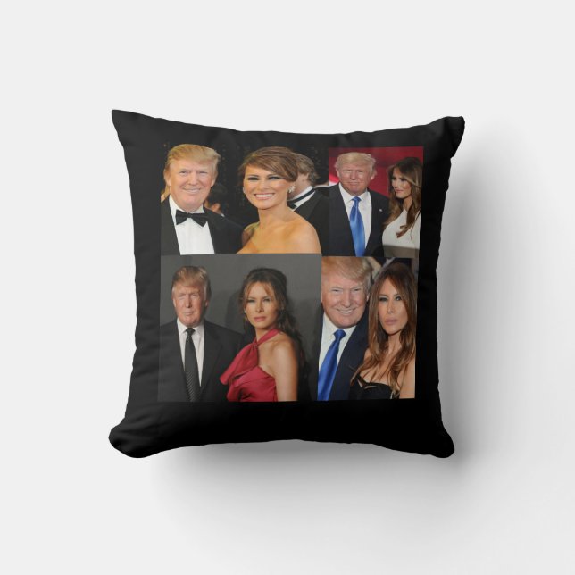 DONALD & MELANIA TRUMP THROW PILLOW (Front)