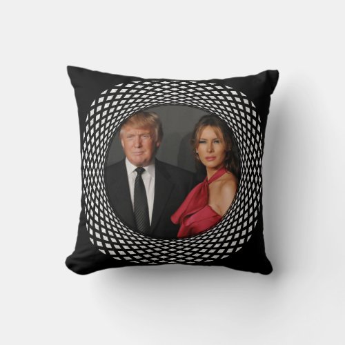 DONALD   MELANIA TRUMP THROW PILLOW