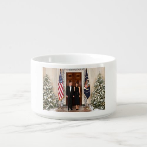 Donald  Melania Trumps Christmas White House Bowl