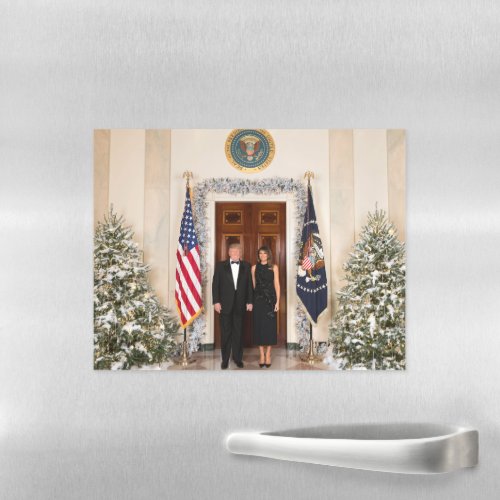 Donald  Melania Trumps Christmas White House Magnetic Dry Erase Sheet