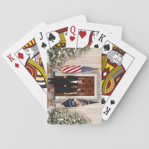 Donald  Melania Trumps Christmas White House Poker Cards
