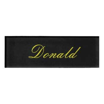 Donald Name Tag by kfleming1986 at Zazzle