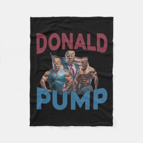 Donald Pump Gift Meme Funny Election  Fleece Blanket