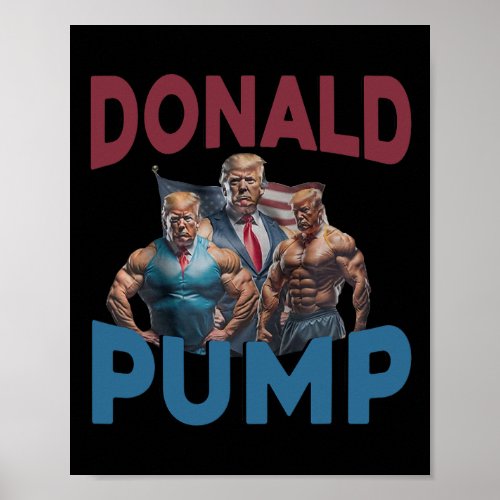 Donald Pump Gift Meme Funny Election  Poster