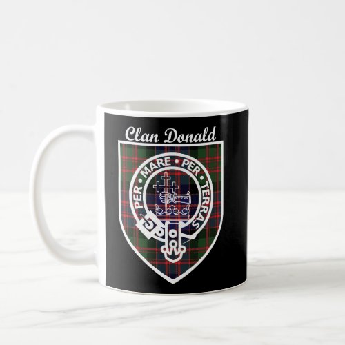 Donald Surname Last Name Scottish Clan Tartan Badg Coffee Mug
