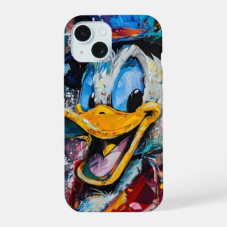 Donald the Duck colorful iPhone 15 case