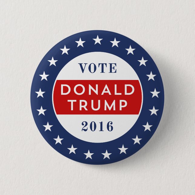 Donald Trump 2016 Button (Front)