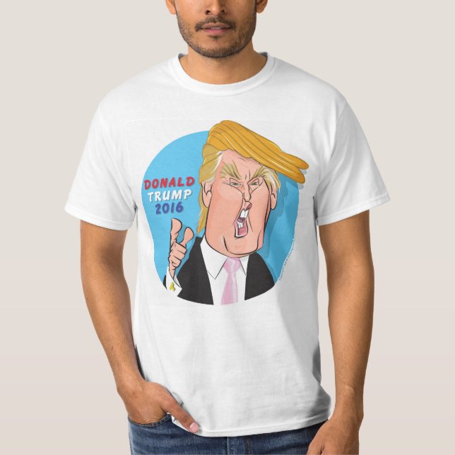 Donald Trump 2016 Cartoon Tshirt (Front)