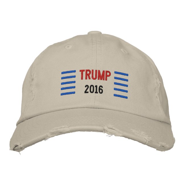 Donald Trump 2016 Embroidered Baseball Cap (Front)