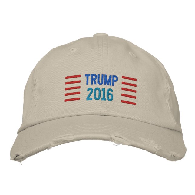 Donald Trump 2016 Embroidered Baseball Cap (Front)