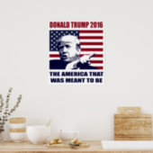 Donald Trump 2016 For President Poster (Kitchen)