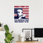 Donald Trump 2016 For President Poster (Home Office)