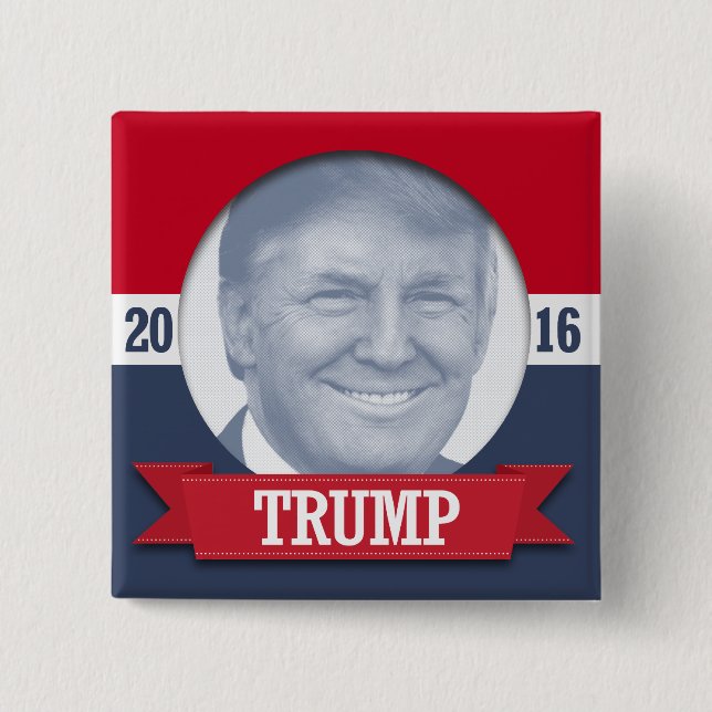 Donald Trump 2016 Pinback Button (Front)