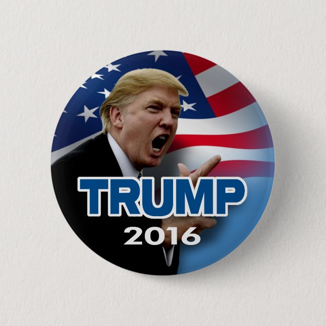 Donald Trump 2016 Pinback Button (Front)