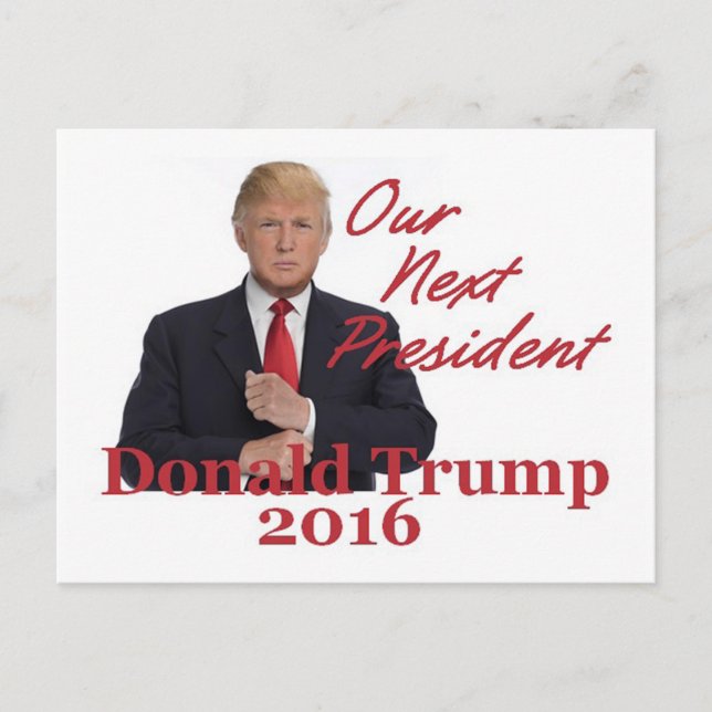 Donald TRUMP 2016 Postcard (Front)