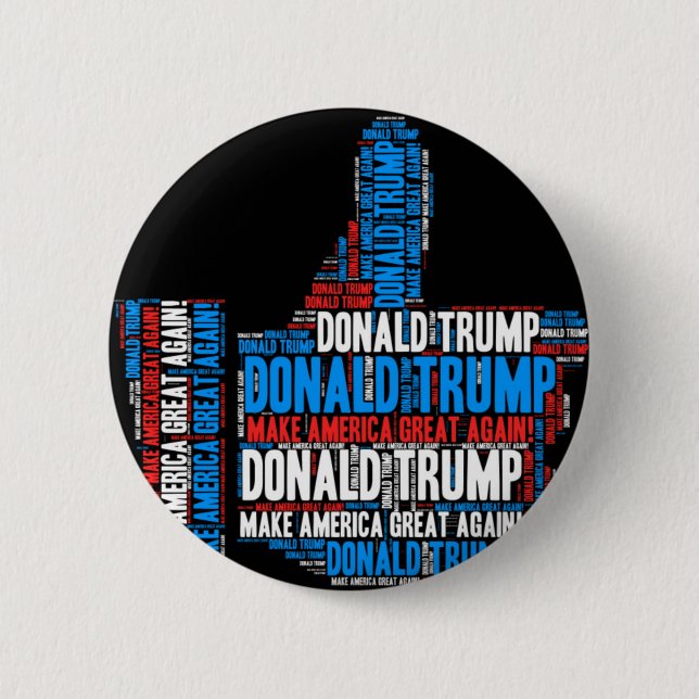 Donald Trump 2016 Presidential Candidate Pinback Button (Front)