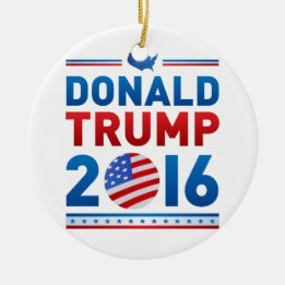 DONALD TRUMP 2016 Presidential Election Ceramic Ornament