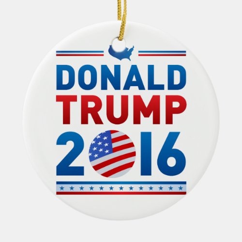 DONALD TRUMP 2016 Presidential Election Ceramic Ornament