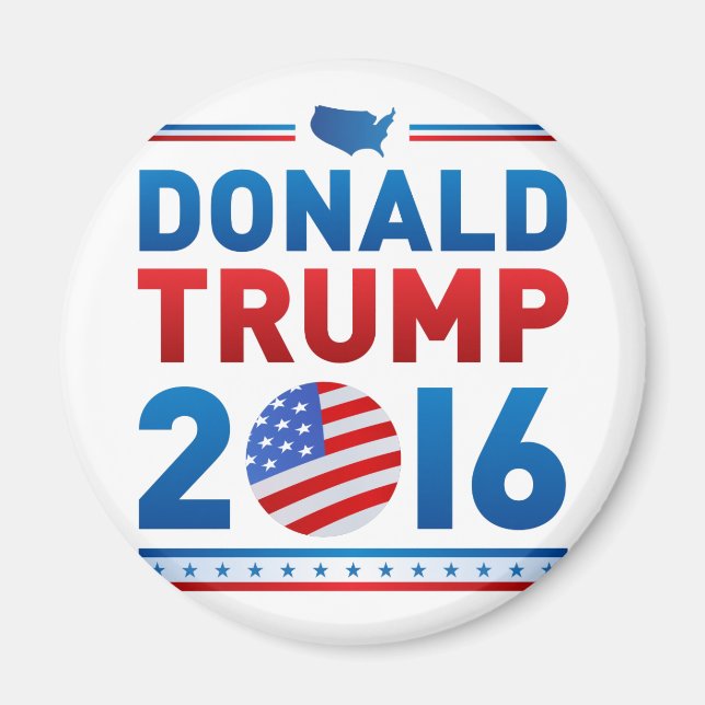DONALD TRUMP 2016 Presidential Election Magnet (Front)