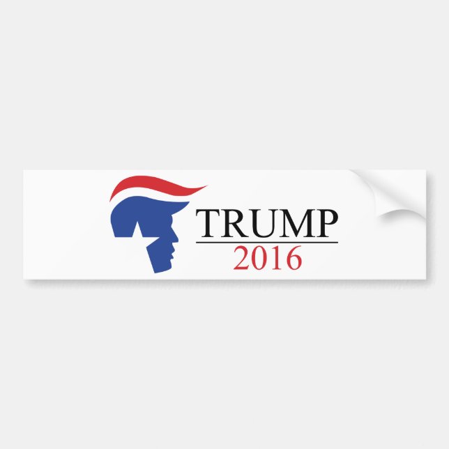 Donald Trump 2016 Presidential Logos Bumper Sticker (Front)