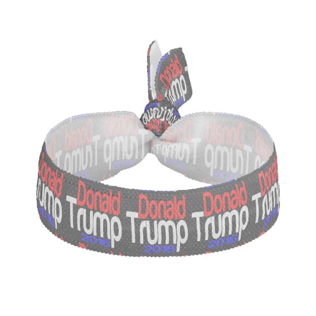 Donald Trump 2016 Red White and Blue Hair Tie (Front)