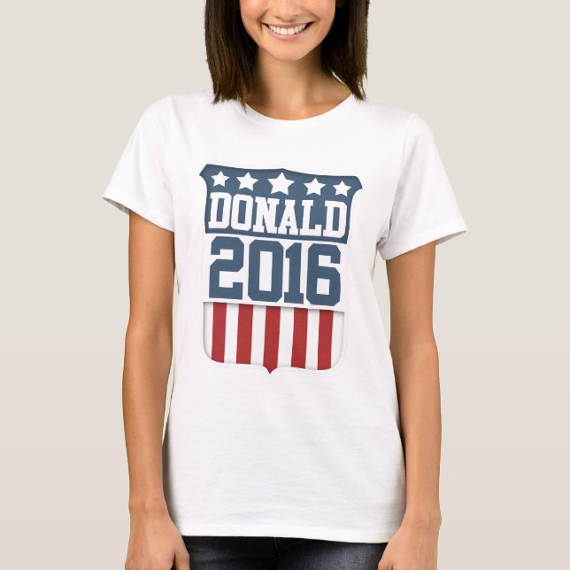 Donald Trump 2016 Shield T-Shirt (Front)