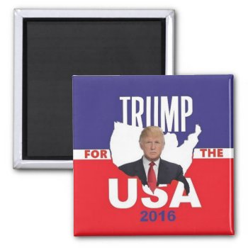 Donald Trump 2016 Square Magnet by samappleby at Zazzle