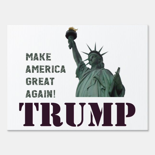 Donald Trump 2016 Yard Sign (Front)