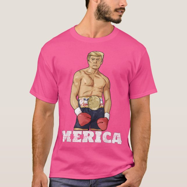 Donald Trump 2020 American Boxing Champion Boxer M T-Shirt (Front)