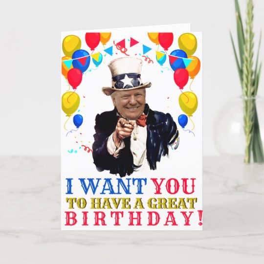 DONALD TRUMP 2020 BIRTHDAY CARD | Zazzle.com